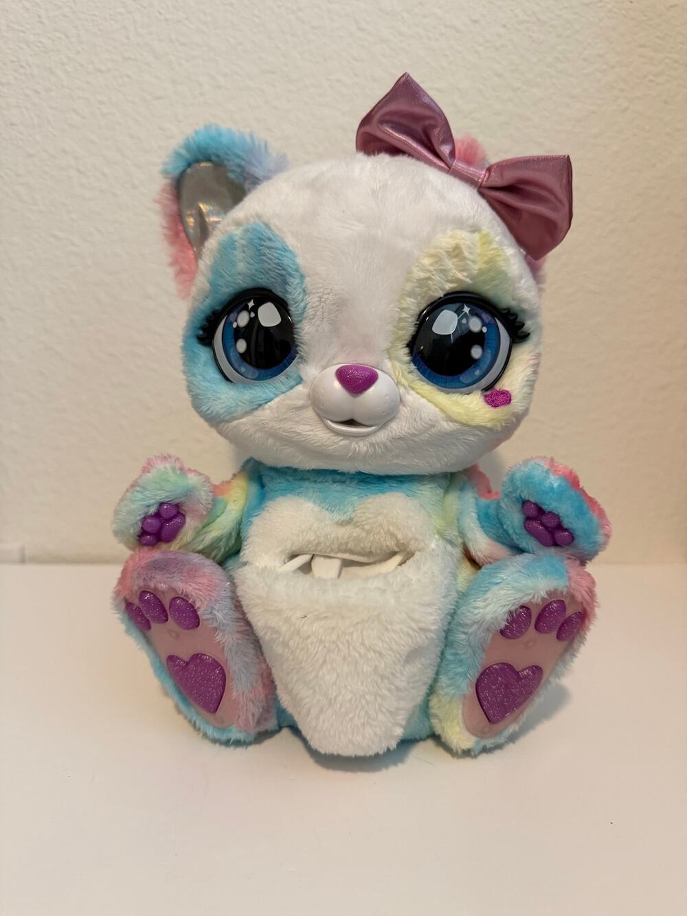 Peek-A-Roo Rainbow Panda & Baby Interactive Rainbow Plush Toy & Baby W/Sounds